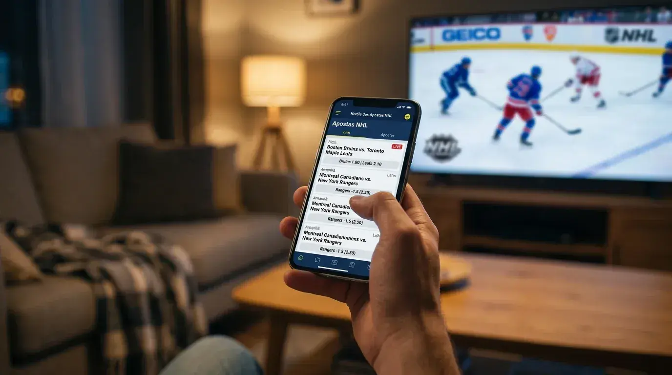 Aplicações móveis de apostas NHL licenciadas em Portugal