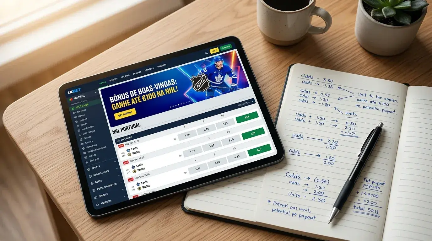 Tipos de bónus para apostas NHL em operadores licenciados em Portugal